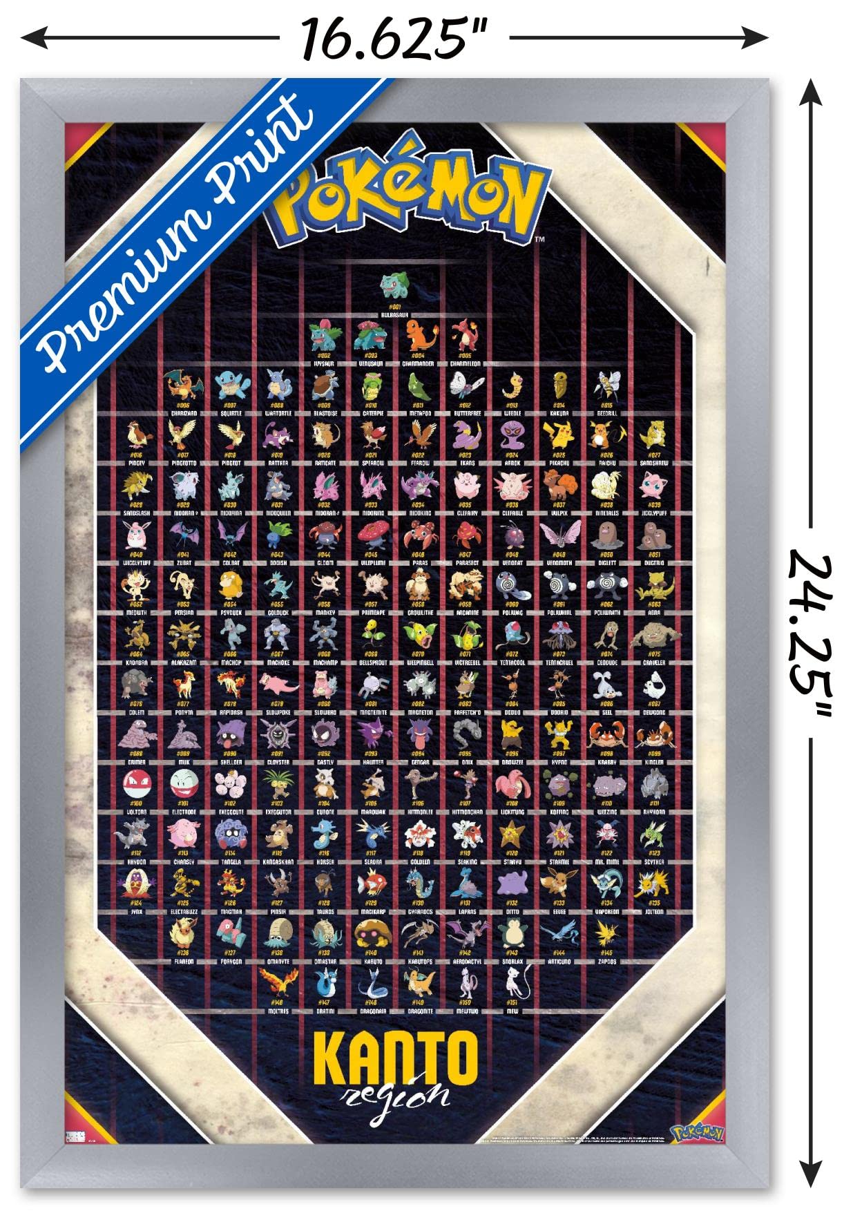 Amazon.co.jp: Trends International ポケモン - 関東地方 ウォール