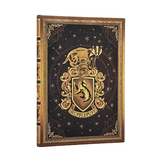 Cuaderno Hufflepuff midi rayada tapa dura Paperblanks