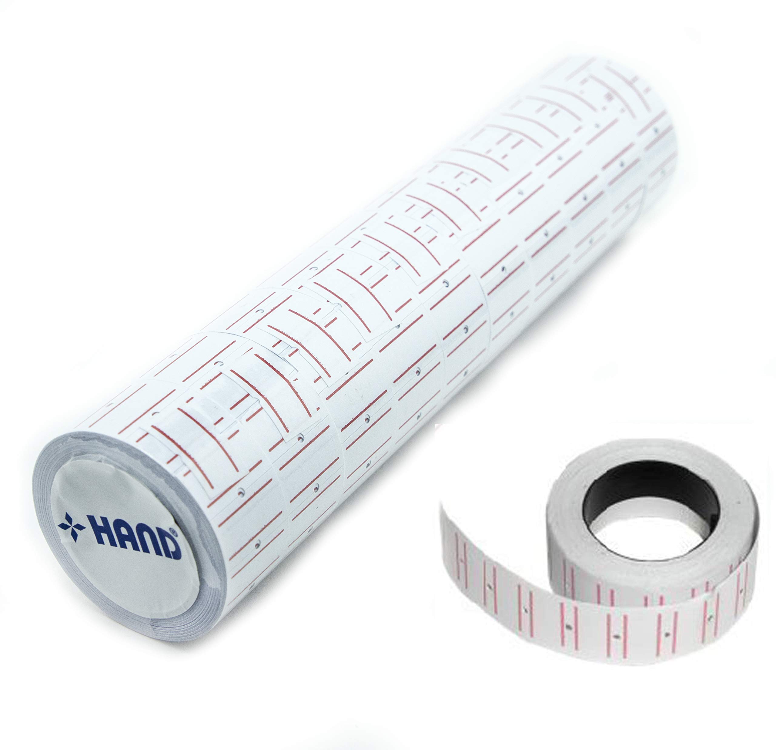 HAND 20 Rolls Price Gun Label Paper – 12,000 Pieces of Labels