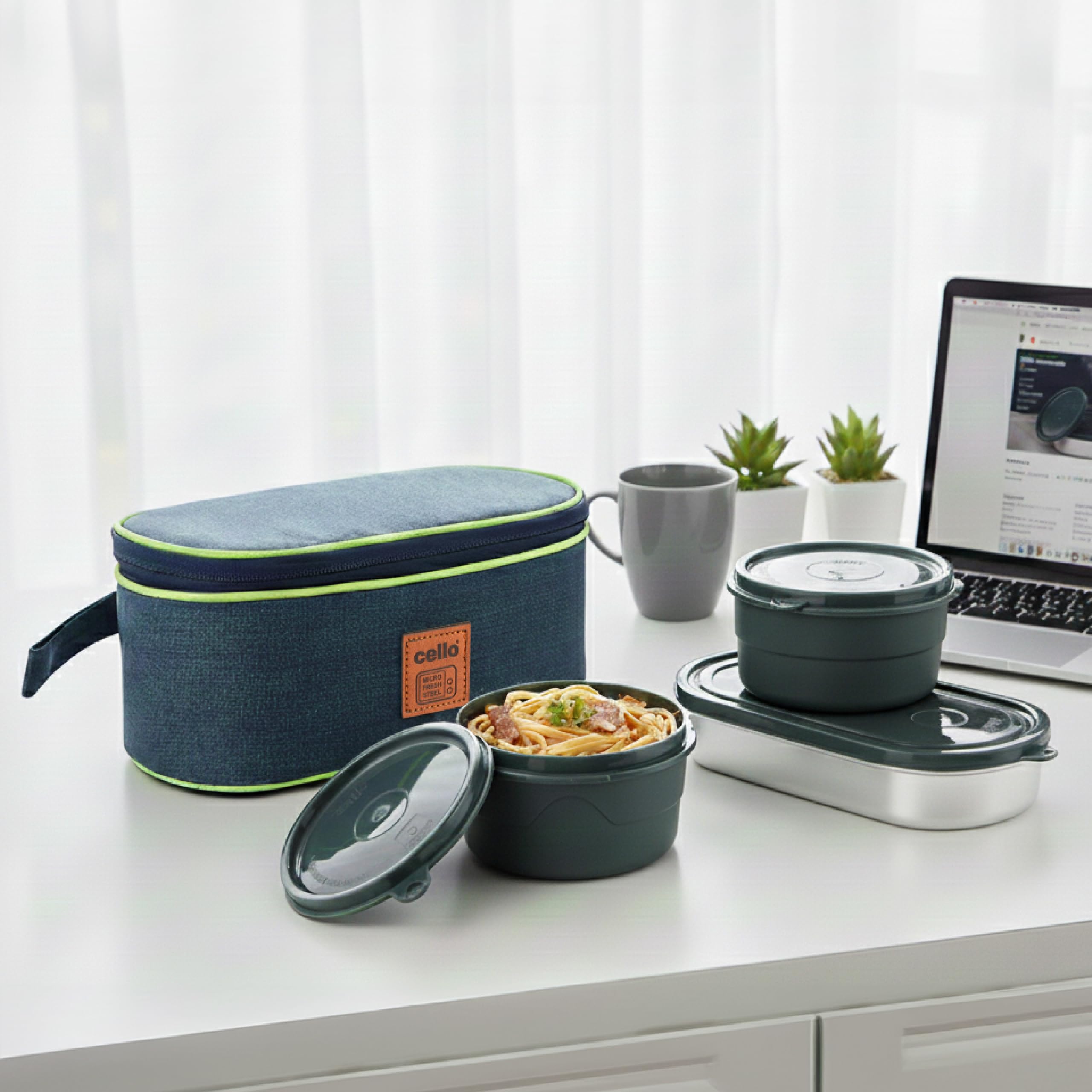 Buy CELLO MF Express Micro Fresh Executive Lunch Box with Jacket