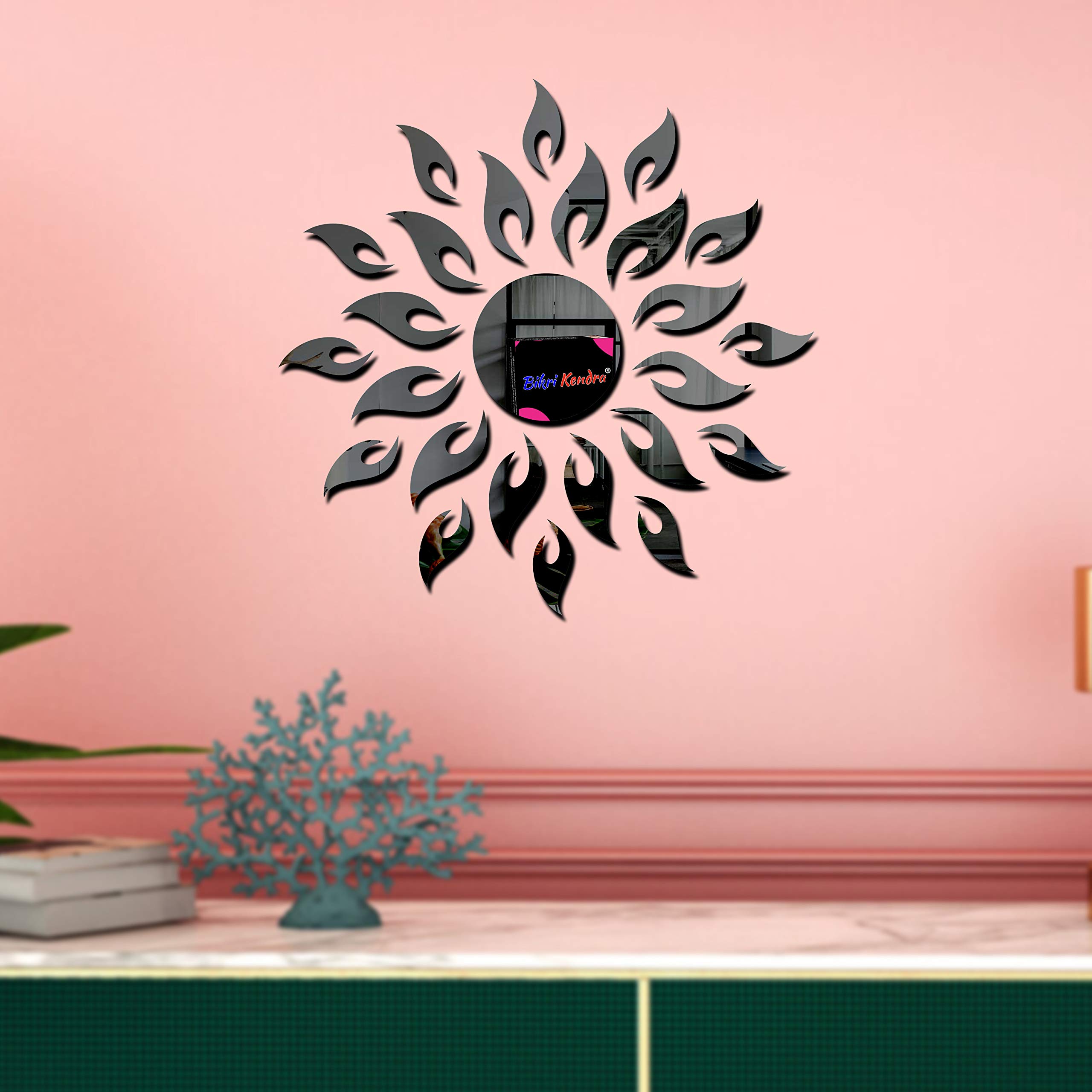 Bikri Kendra - Sun Combo Mirror Stickers for Mirror Stickers for Wall Acrylic Stickers Wall Stickers for Hall Room Bed Room Kitchen. 3