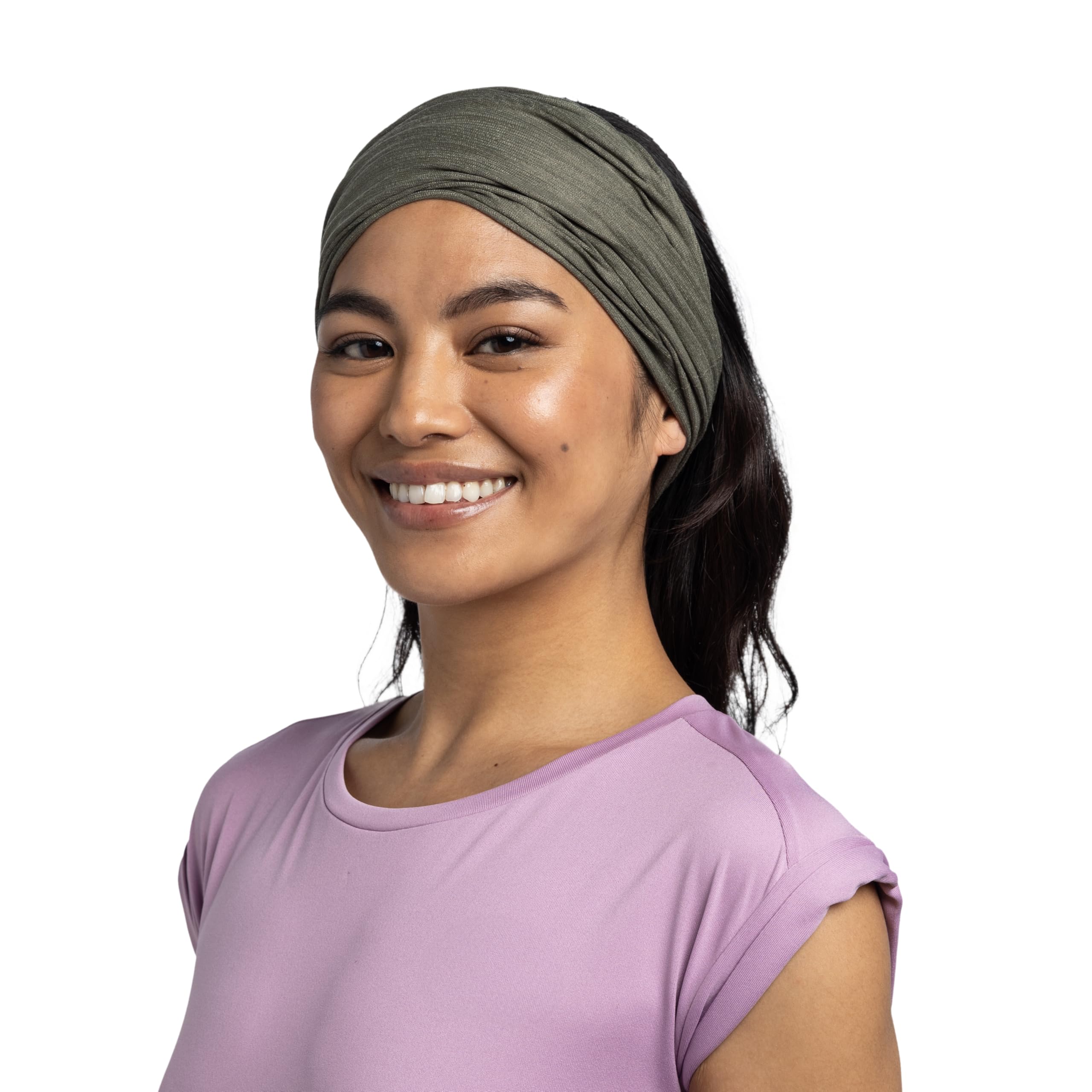 Buff Coolnet UV Fashion Scarf Mixed, Solid Khaki, rozmiar uniwersalny