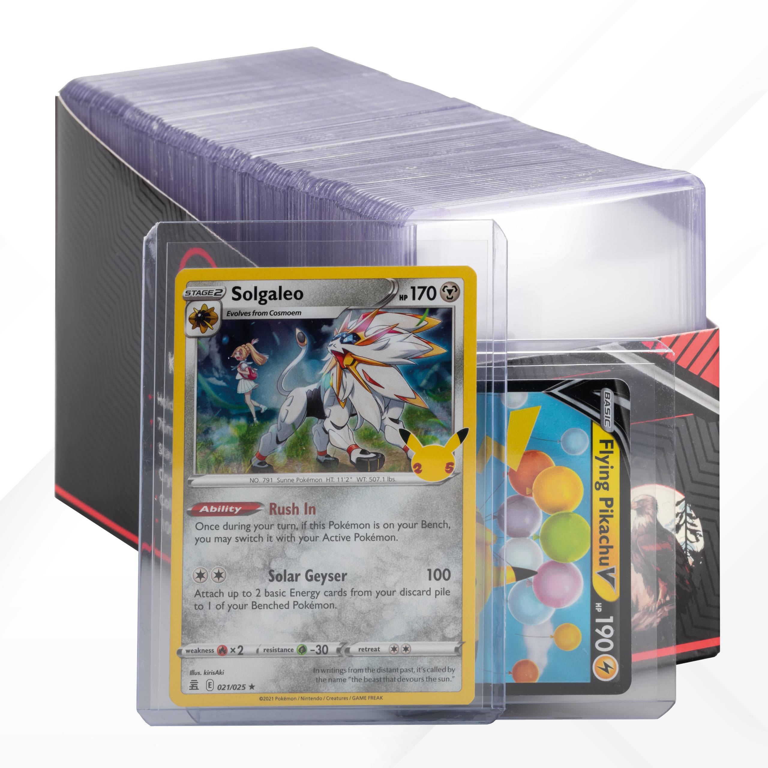 solgaleo card sleeves 3D-Protect Top Loader Card Sleeves – 3 x 4-inch Clear Toploaders Compatible  with Pokemon Cards, TCG and Non-TCG Cards – Rigid Trading Card Sleeves for  Protection and Display 100-Pack : Amazon.com.au: Toys