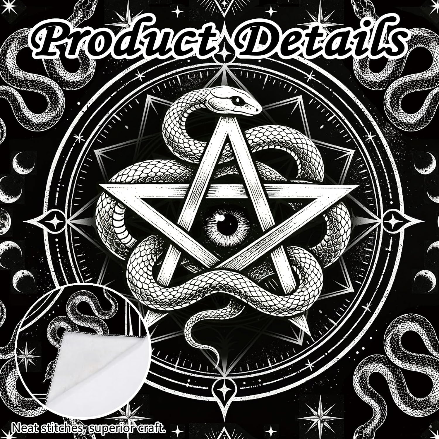 Tarot Altar Cloth Eye of the Universe Card Table Tablecloth image 3