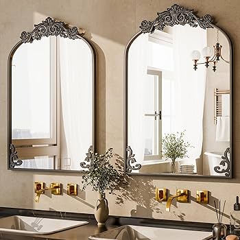 アンティーク調　鏡　アメリカで購入 Amazon.com: GLSLAND Vintage Mirror 36