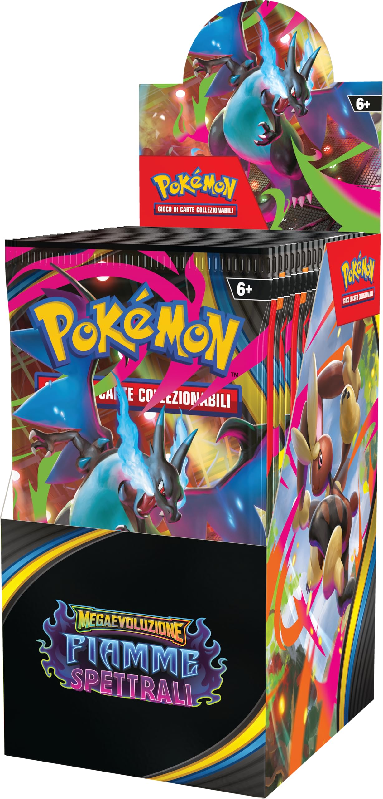 Pokémon: espositore di buste dell’espansione Megaevoluzione - Fiamme Spettrali del GCC Pokémon (18 buste di espansione)