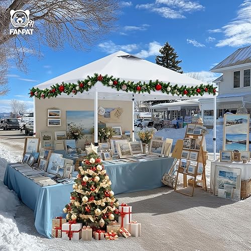 Miniatura 8 de 10x10 Pop Up Canopy Tent,300D Silver-Coating Top,1-Person Setup Commercial Heavy Duty Canopy Tent Instant Portable Shelter and Carry Bag, with 8