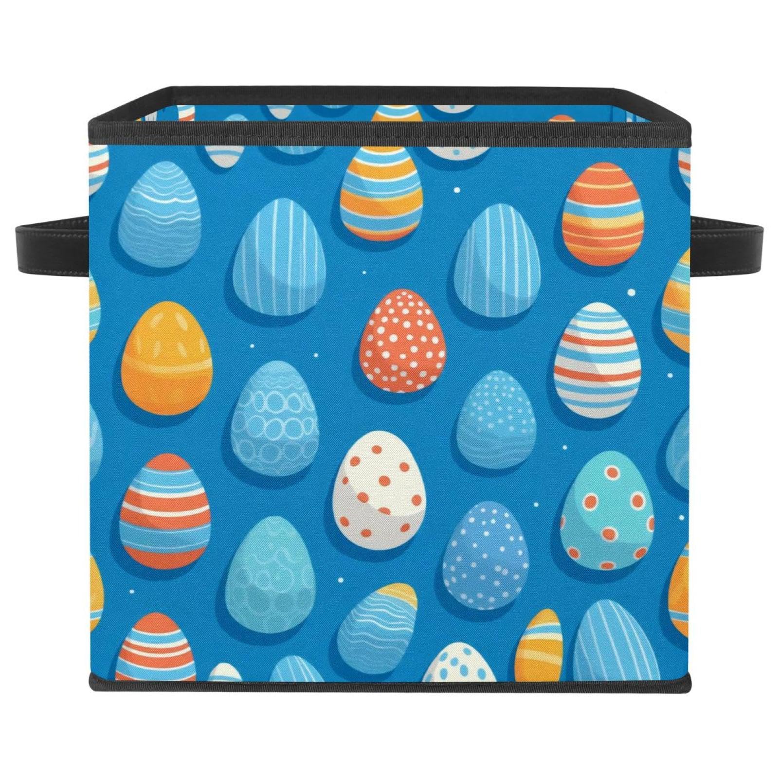 Cesta de almacenamiento azul de 27.4 cm ideal para estanterías y juguetes