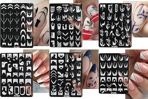 Miniatura 2 de Kit de estampación de uñas de Halloween, kit de estampado artístico, herramientas de impresión con calabaza, murciélago, bruja, araña, búho,