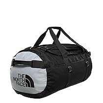 The North Face – Gilman Duffle Bag – Borsa sportiva e da palestra con spallacci – Borsa da viaggio pieghevole – TNF Black, Mid Grey, M