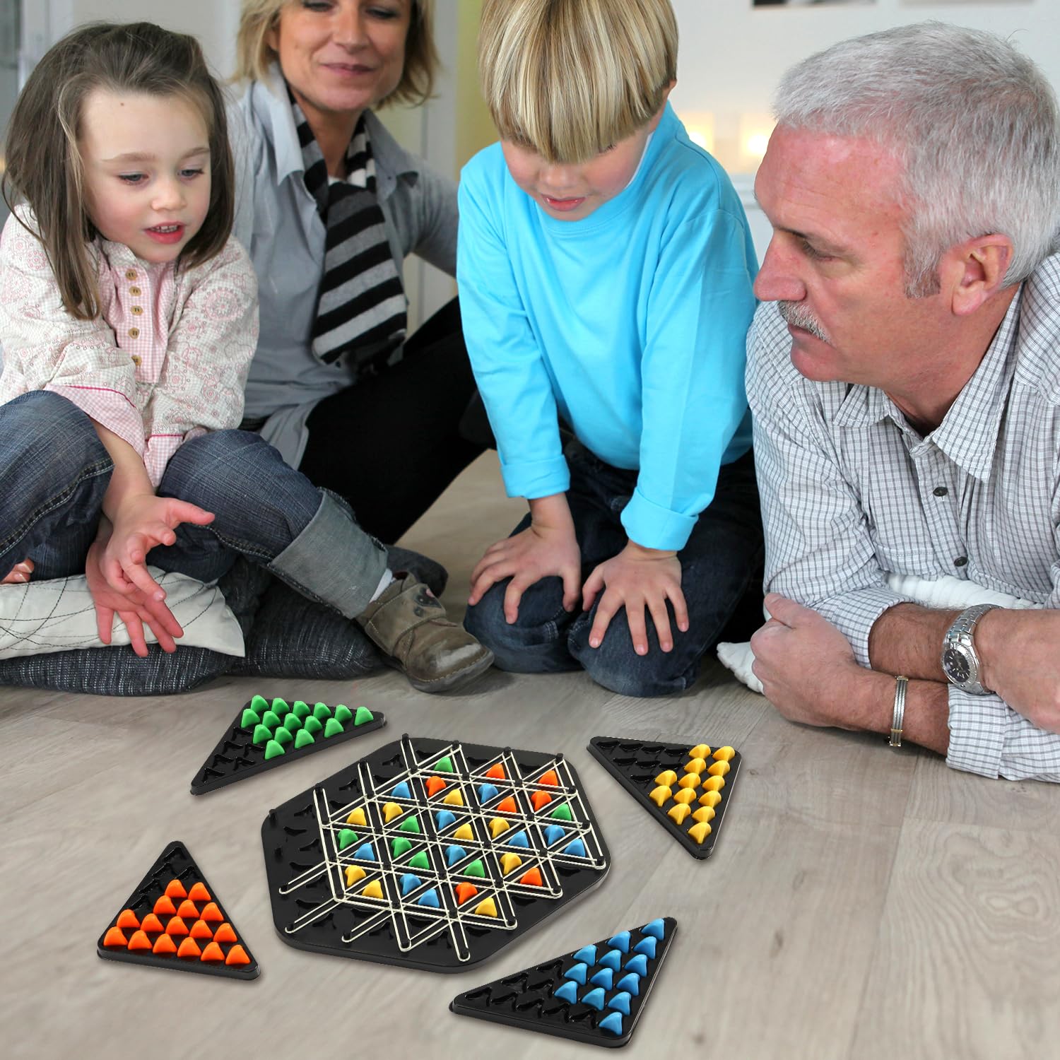 Triangle Chess Game Wavelength Board Game Triangle Rubber Band - View #7