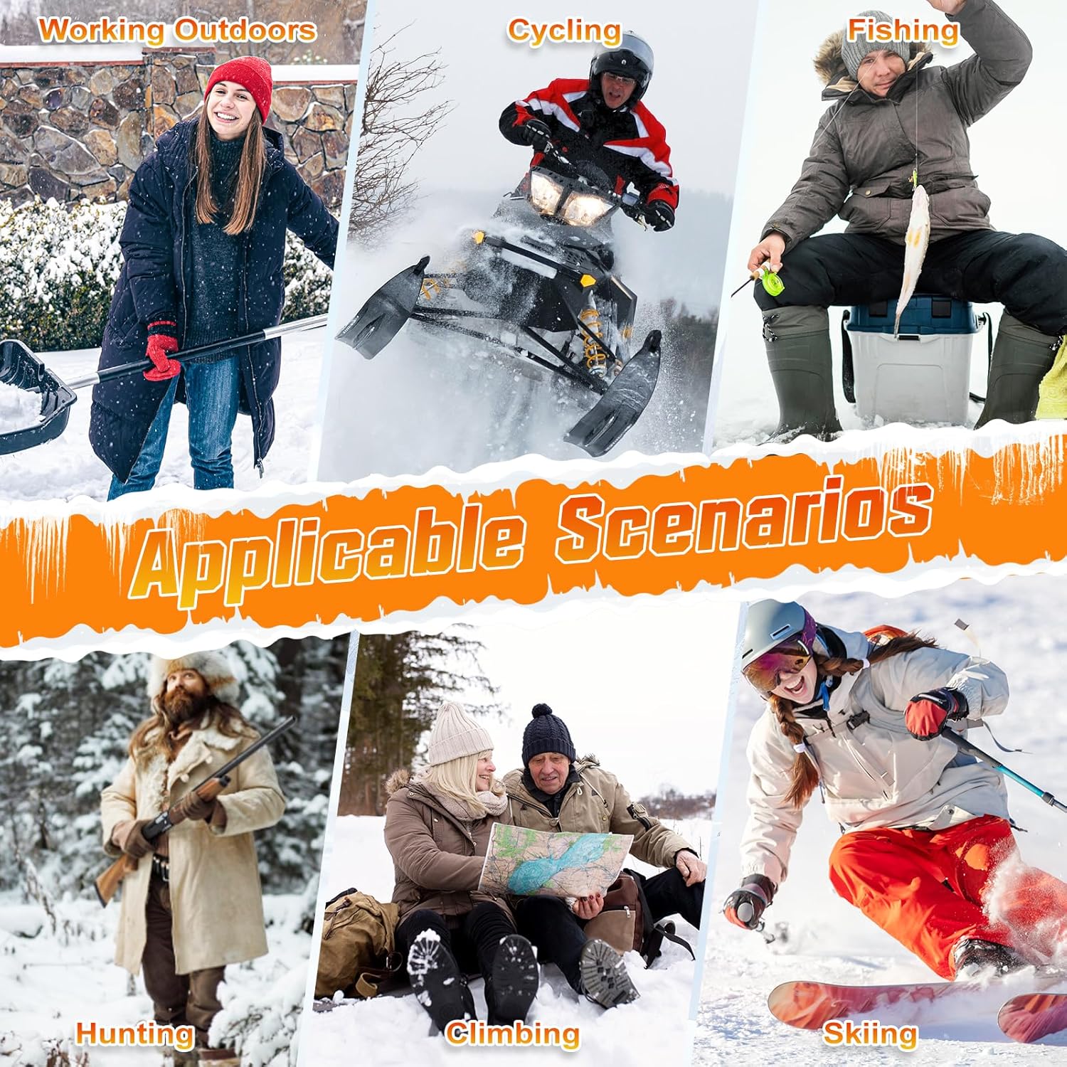 Heated Socks for Men Women with APP Control 8000mAh*2 Battery Rechargeable Electric Socks 4 Heating Level Washable Winter Foot Warmer for Hunting Outdoor Work Ski Hiking Fishing - Image 5