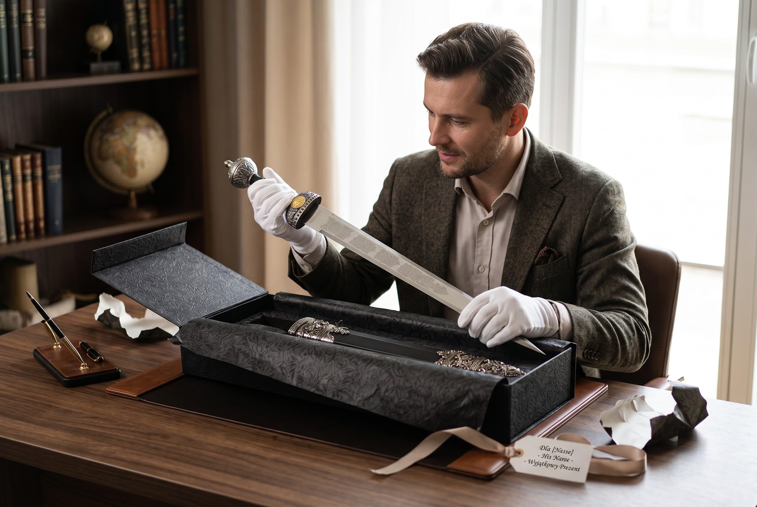 Schwert echt Metall Römisch Gladius 100% handgefertigt mit Scheide zur Dekoration oder als Geschenk