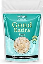 Vedyaz Organics Fresh Gond Katira Pure Organic (Edible Gum) Tragacanth Crystals-1 Kg-Original Almond Gum With High Cooling Properties|Almond Gum