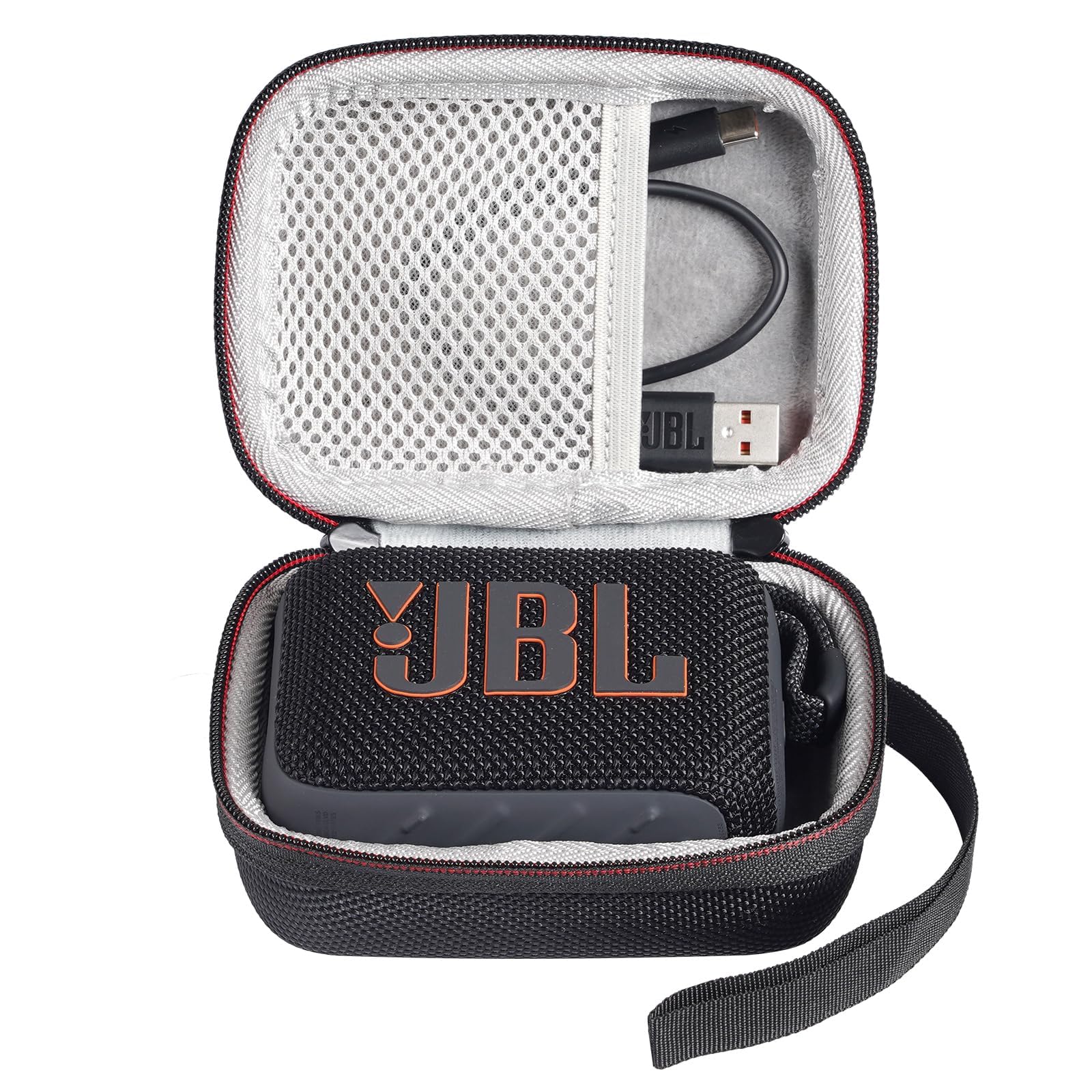 YipuVR Hard Case for JBL GO 4,Waterproof Carrying Case for 2024 JBL GO 4 Portable Speaker,Protective Case for New JBL GO 4 Accessories (Black Case for GO 4)