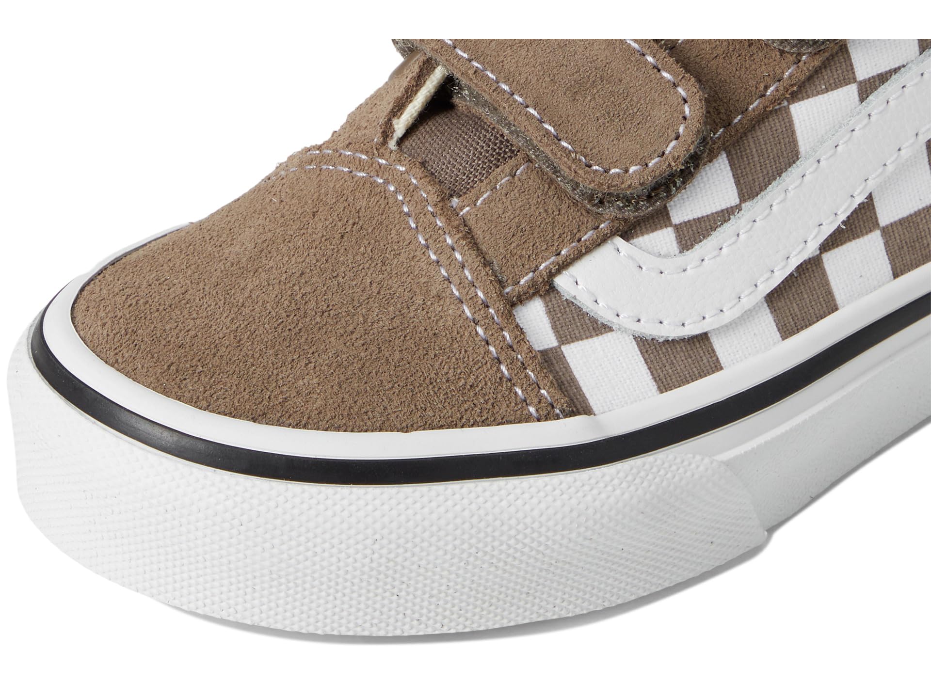 Vans Old Skool V Bambino – Sneakers Basse Marrone con Strappo