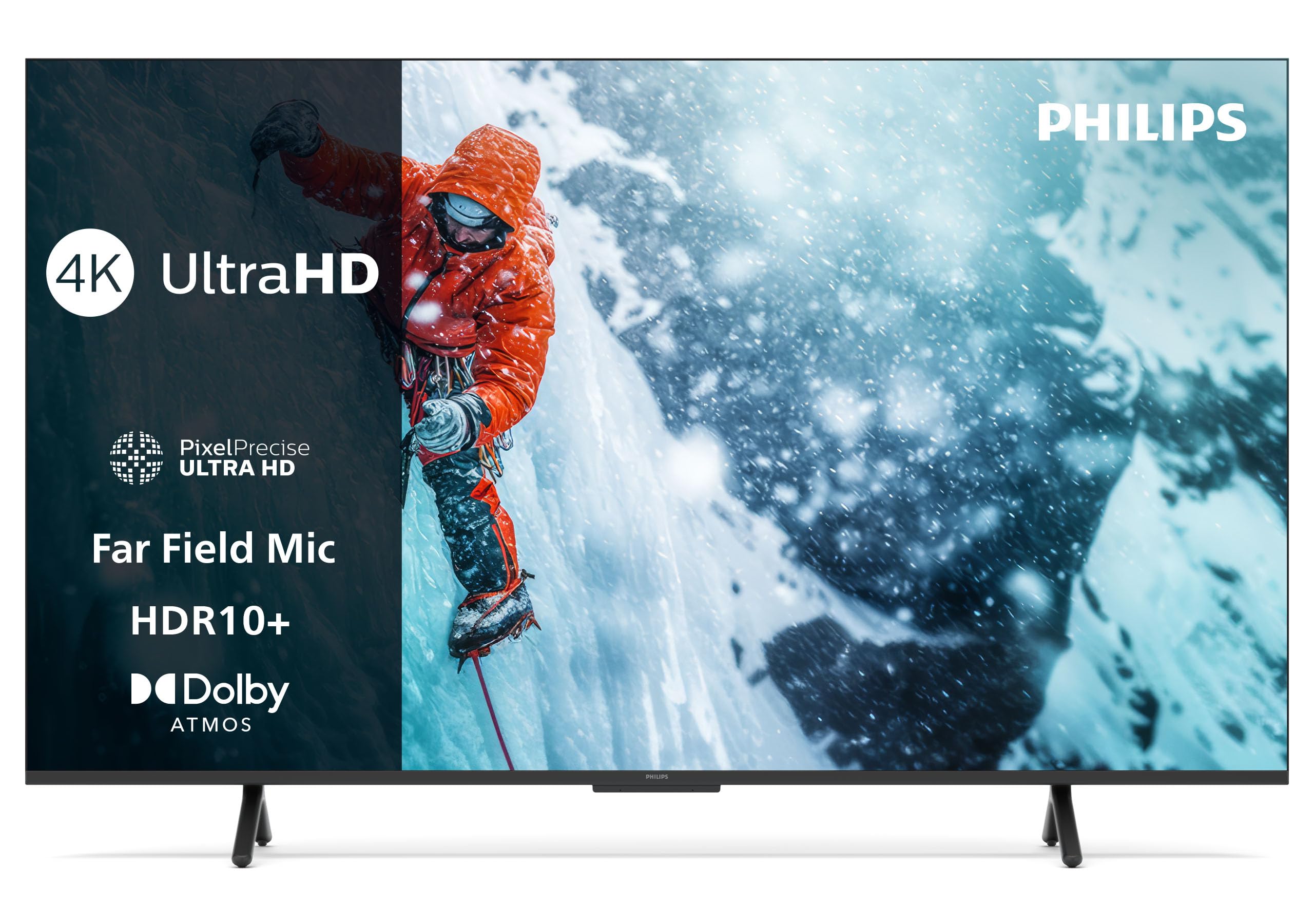 Philips 55PUS7200 4K LED Smart TV - 55 Zoll Display mit Pixel Precise Ultra HD, Titan OS Plattform und Dolby Atmos Sound - Funktioniert mit Alexa und Google Sprachassistent