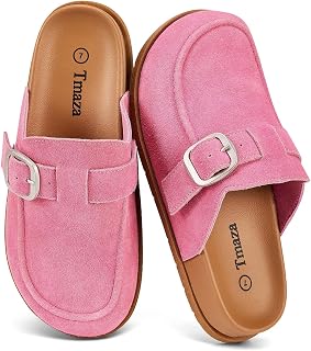 Womens 100% Genuine Suede Arch Support Clogs