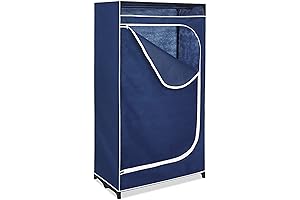 Whitmor Freestanding Garment Rack with a Sturdy Fabric Garment Rack Cover