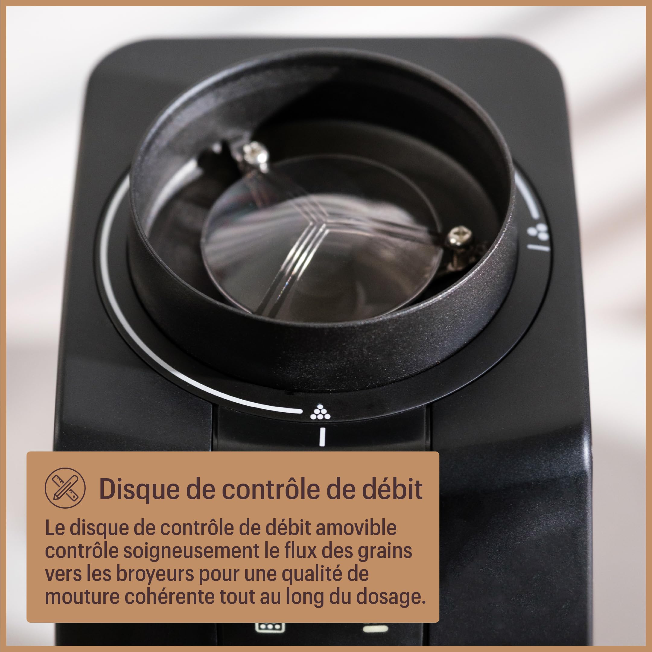 Baratza Encore ESP Pro Moulin à Café | Réglage en Continu, Technologie Antistatique, 2 Modes de Dosage, Trémie de 300 g, Meules Coniques de 40 mm, Facile à Nettoyer