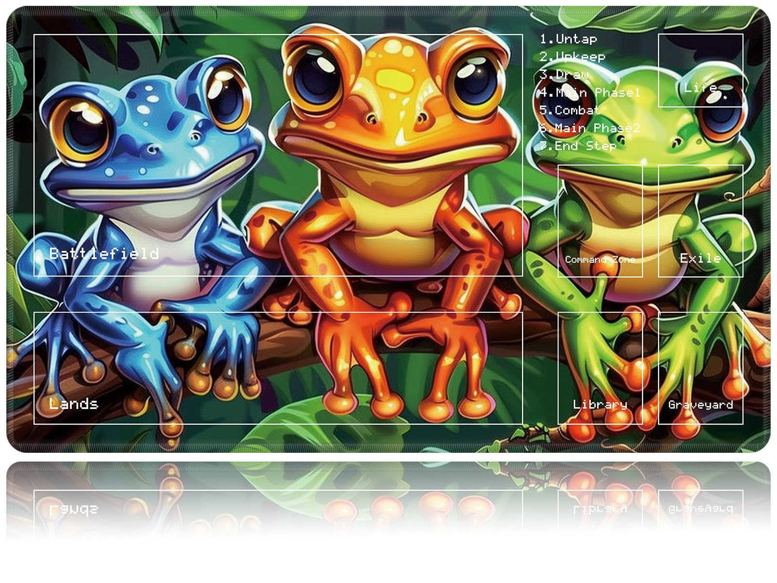 Amazon.com: Playmat for MTG, Card Game Mat Non-Slip Rubber Base