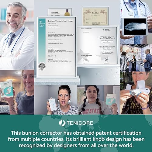 Miniatura 7 de Tenicore Almohadillas para juanetes, alivio de juanetes, almohadillas para ampollas para mujeres y hombres, vendajes hidrocoloides, almohadillas