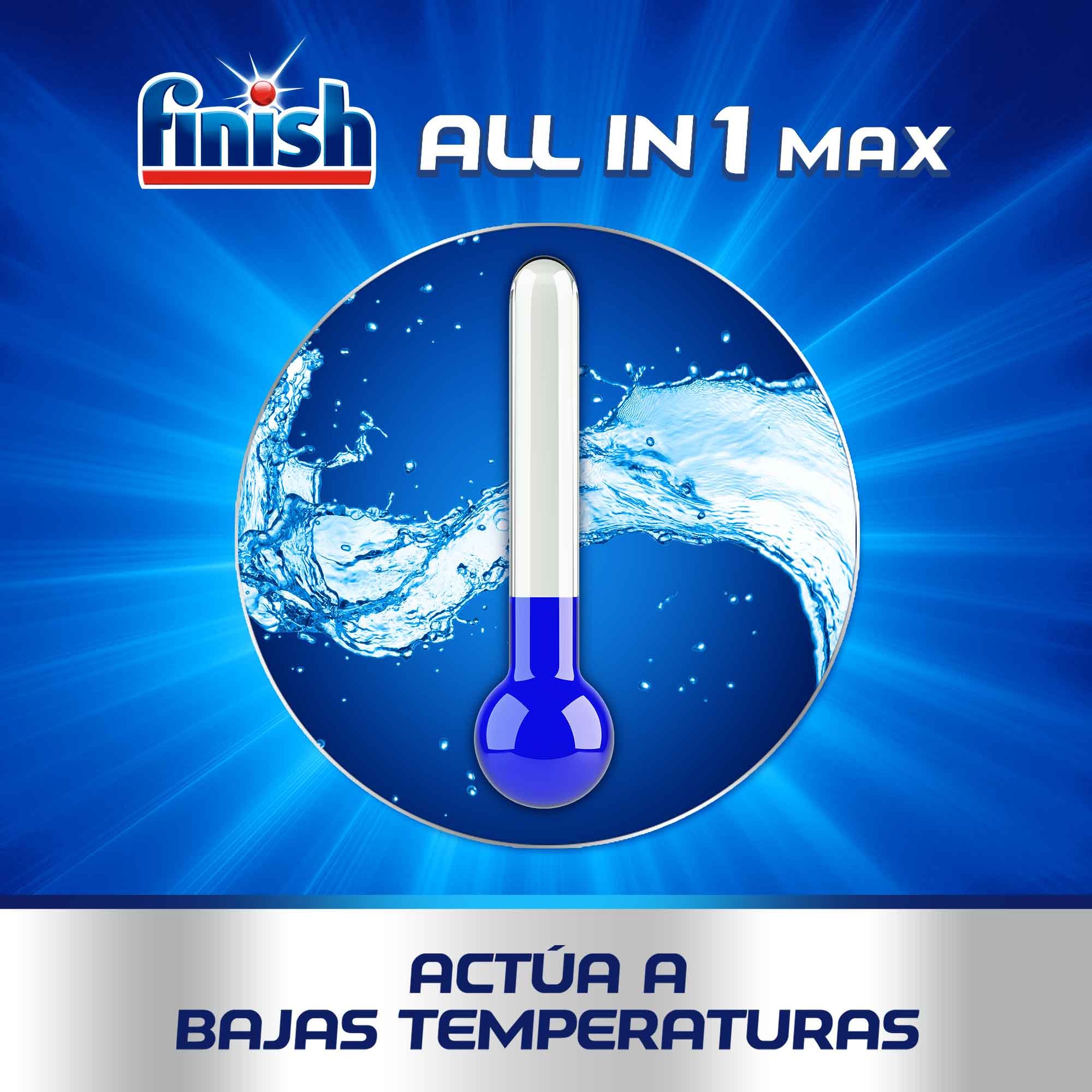 Pastillas Para Lavavajillas Finish Todo en Uno Regular (28 Dosis)