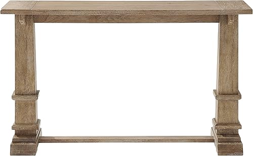 Miniatura 4 de Crosley Furniture Joanna - Moderna mesa de consola de estilo rústico para pasillo, entrada, sala de estar, mesas decorativas, color marrón rústico