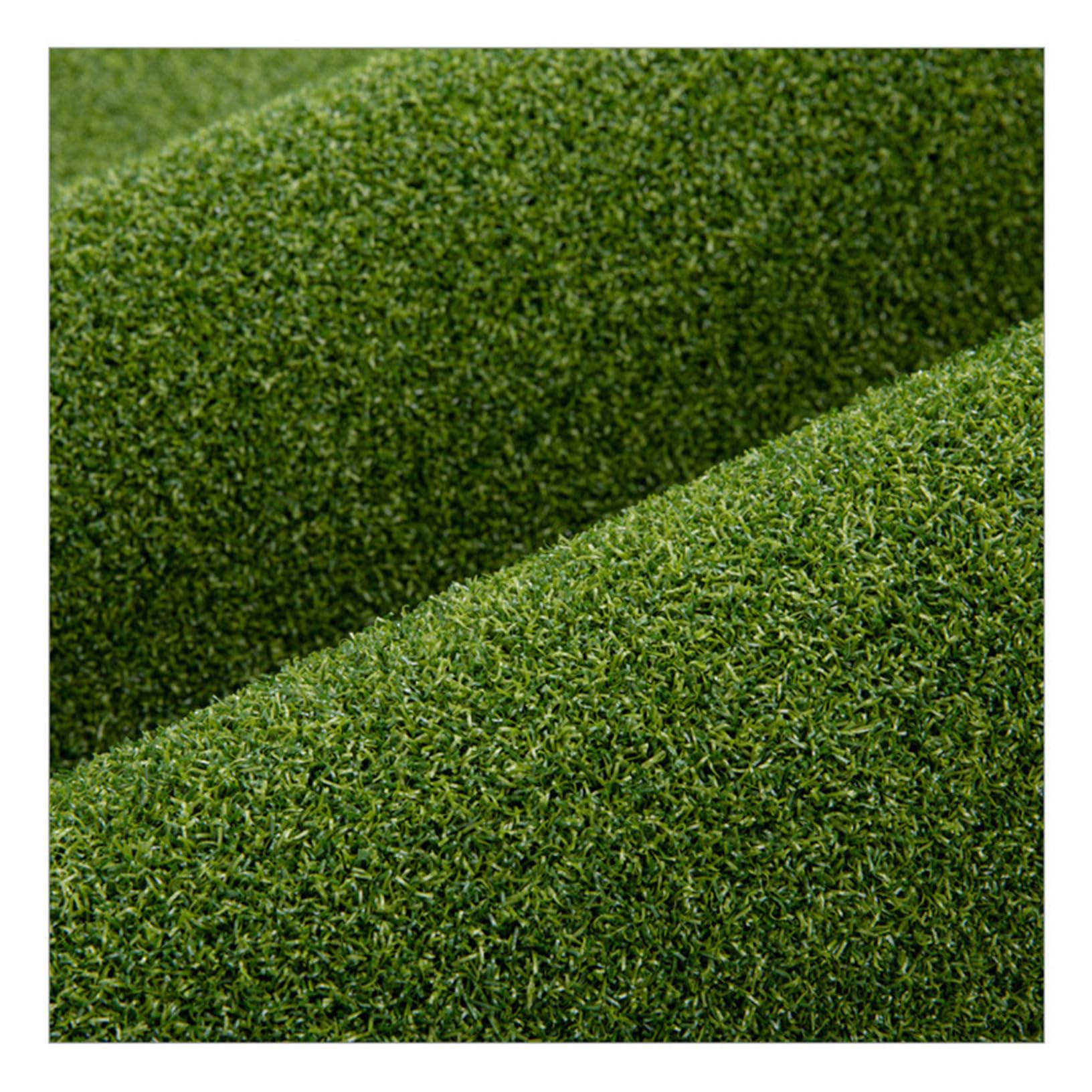 YEAHDOR Two Eco-Friendly TPE Golf Hitting Mat with Exceptional Ground Adhesion for True Swing Practice Green 1.5mx1m