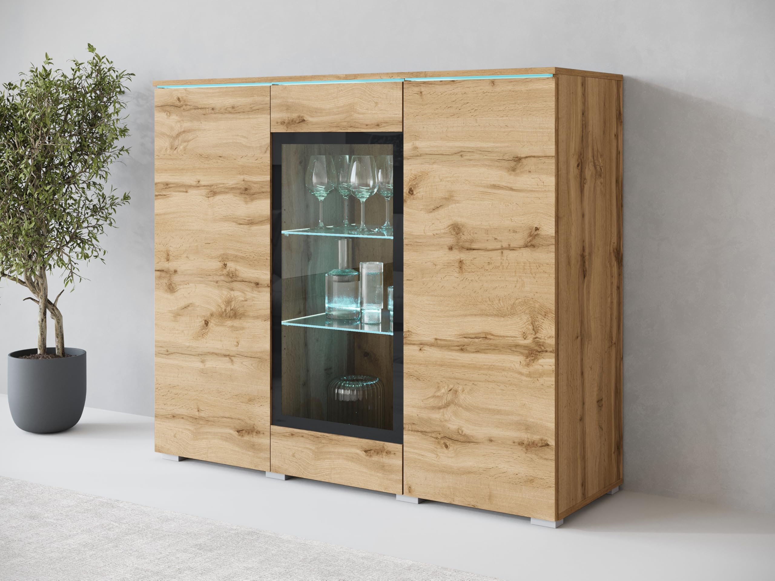 MINIO go for it - Kommode Veve Sideboard mit Glasstür