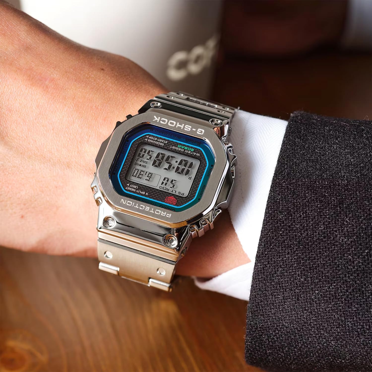 CASIO G-SHOCK GMW-B5000D-1JF フルメタル シルバー G-SHOCK GMW