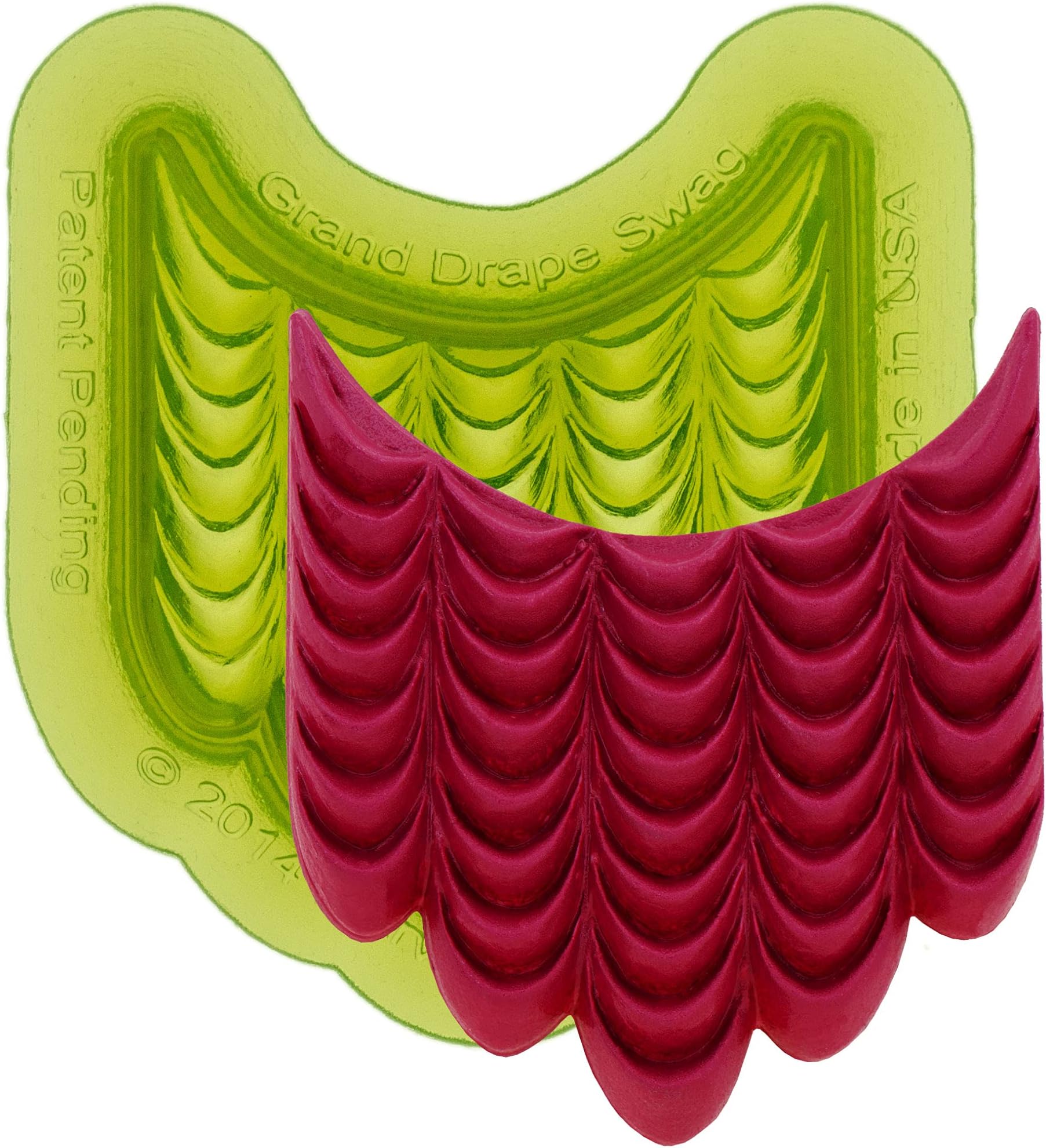 Grand Drape Swag Silicone Mould By Marvelous Molds