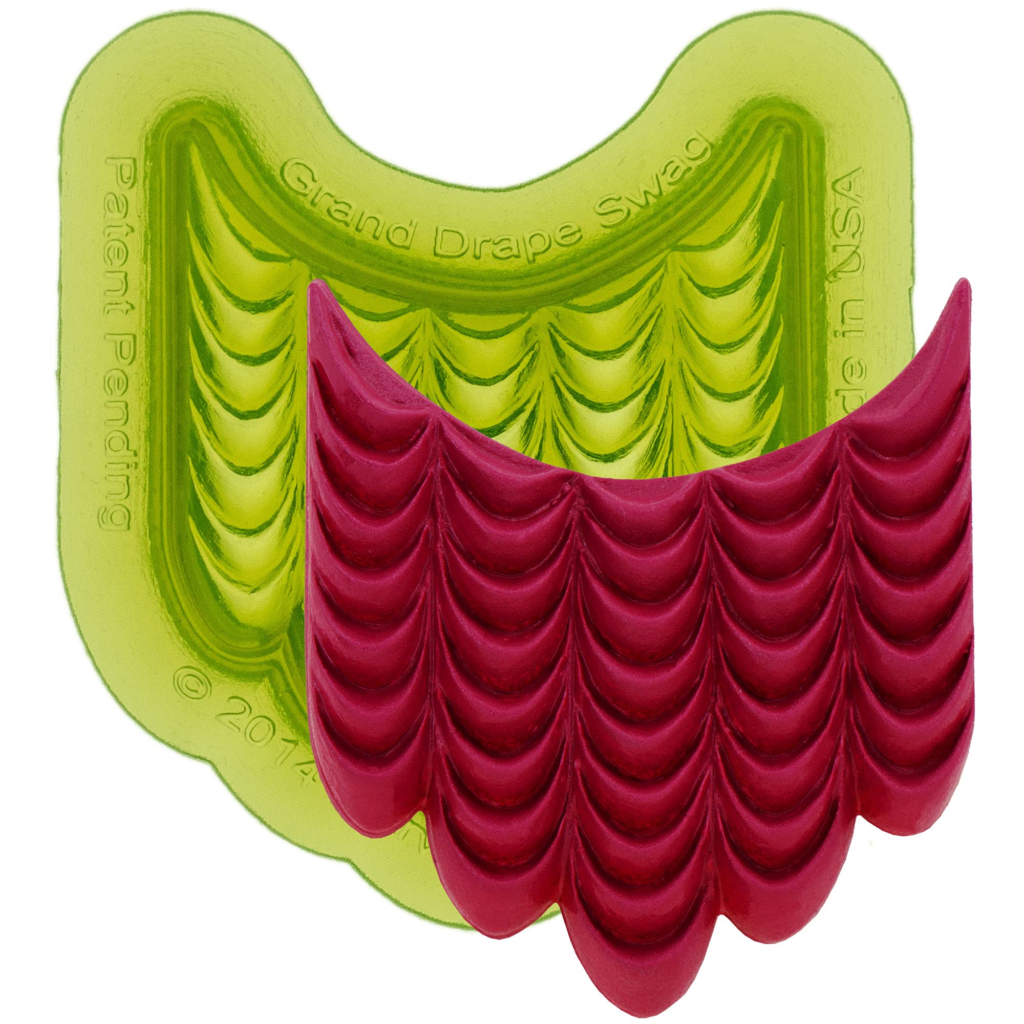 Grand Drape Swag Silicone Mould By Marvelous Molds