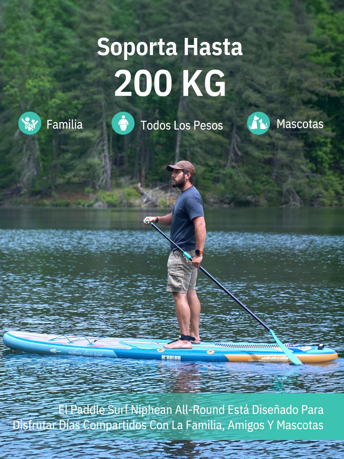 Niphean Tabla Paddle Surf Hinchable con Accesorios 320cm Sup
