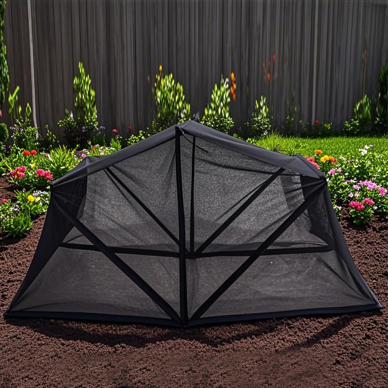 Cubierta para Mesa De Cultivo Elevada | Cubierta Protectora para Huerto Elevado,Domos Protectores Plegables Reutilizables y Portátiles para Cultivo De Hortalizas, Frutas y Plantas En Exteriores
