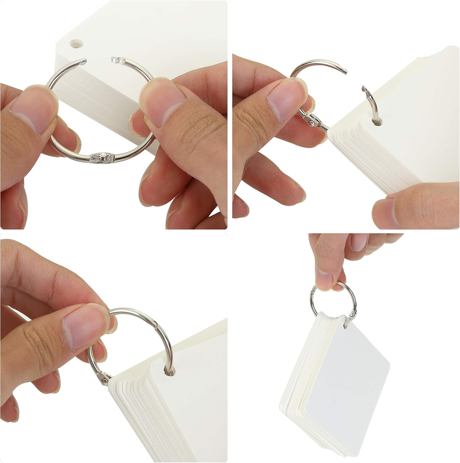 Mr. Pen- Binder Rings, Loose Leaf Binder Ring, 36pc, Assorted Sizes, Book Binder Rings, Ring Binder Clips, Metal Rings for Index Cards, Rings for Flash Cards, Index Card Rings, Book Rings, Ring Hooks : Office Products