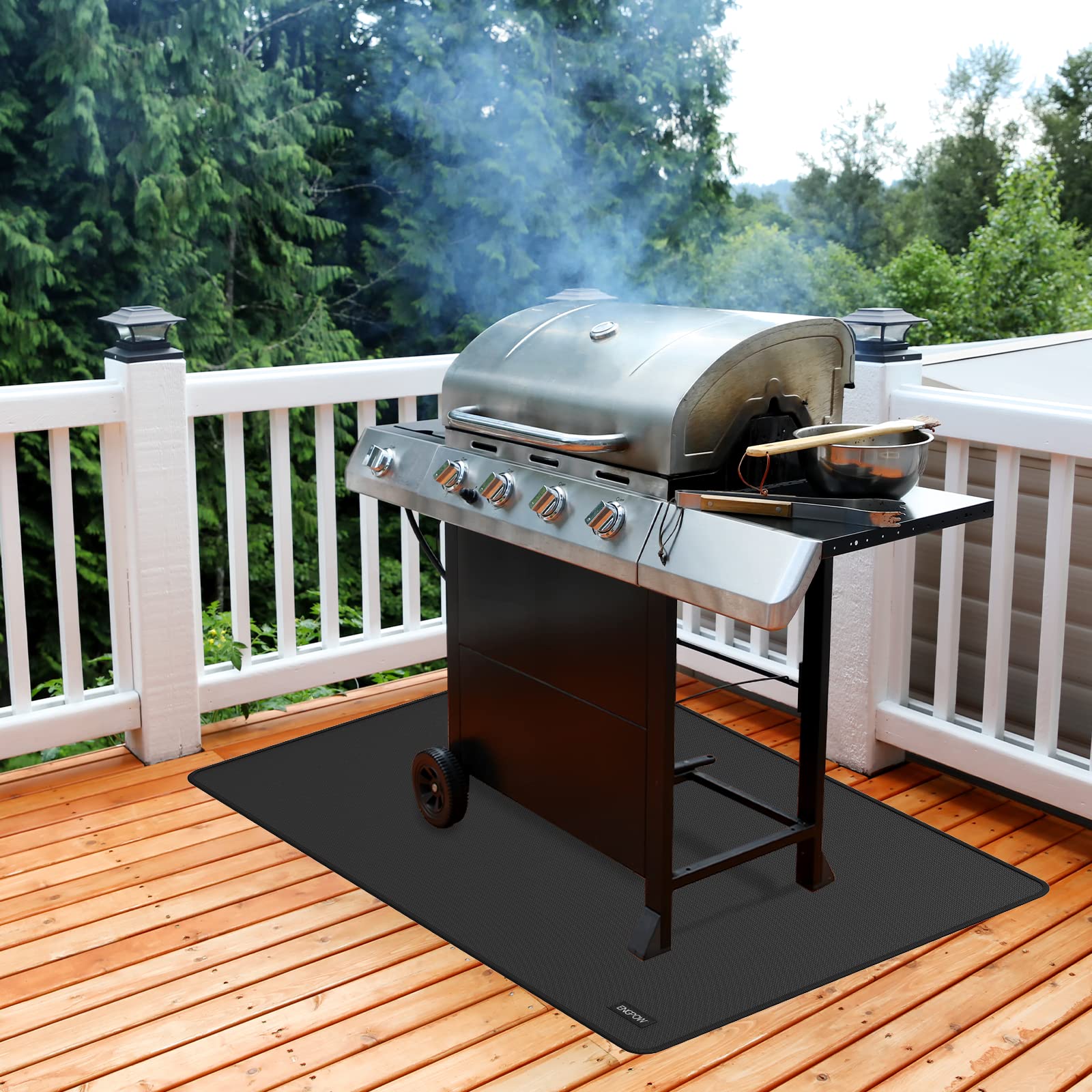 Alfombras para chimeneas de 120x80 cm, resistente al calor, alfombrilla ignífuga para quemador de leña, alfombras ignífugas, alfombrilla protectora para chimeneas, estufas, interiores y exteriores
