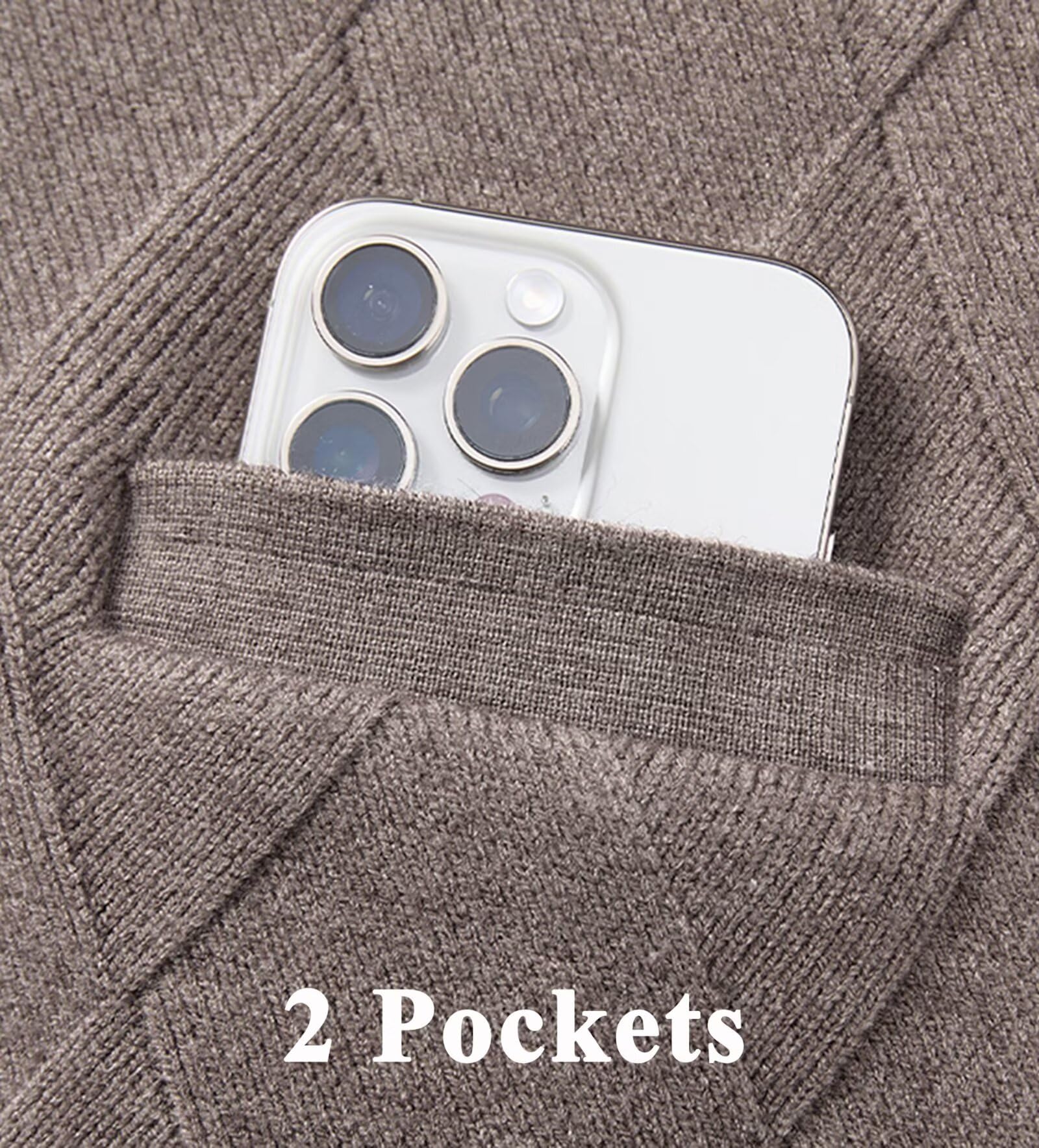 Chaleco Hombre 100% Cachemira Cuello en V sin Mangas - Cárdigan Elegante para Vestir con Camisa