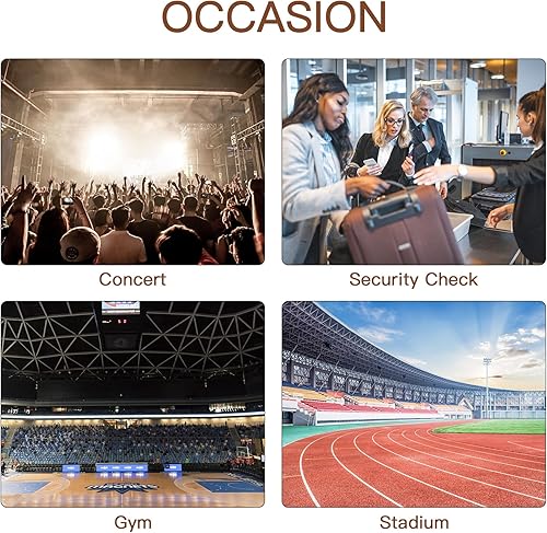 Miniatura 6 de Telena Bolsa bandolera transparente, cangurera transparente aprobada para estadios, bolsa cruzada para mujer, bolsa de pecho transparente resistente