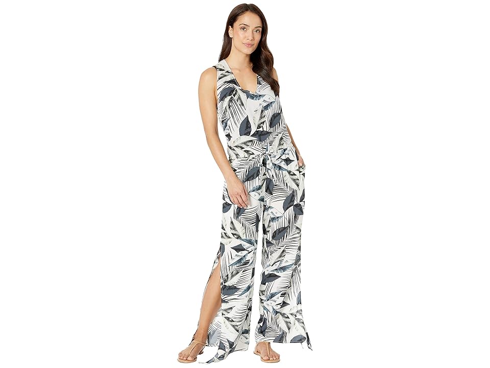 

La Blanca Moment Of Zen Wrap Jumpsuit Cover-Up (Blue) Women's Swimsuits One Piece
