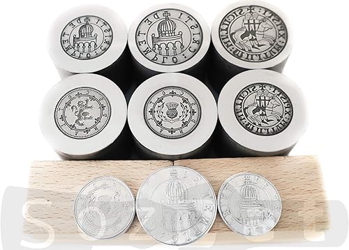 Miniatura 7 de Troquel de monedas personalizado para acuñar monedas, sello de prensa redondo personalizado, troqueles de prensa hidráulica, troqueles de prensa