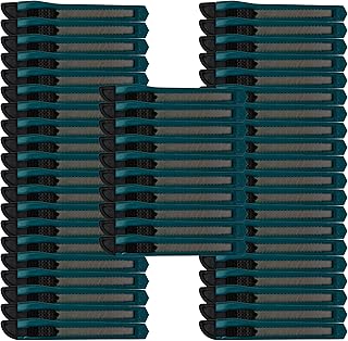 MotoProducts 50 Turquoise Blue Small Retractable Utility Knife Wholesale 5 inch Manual Lock Box Cutter Snap Off Blade