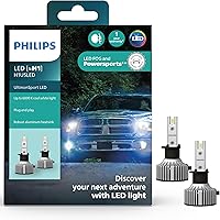 Vista 1 de Philips UltinonSport H1 - Bombilla LED para faros antiniebla y deportes de motor, paquete de 2