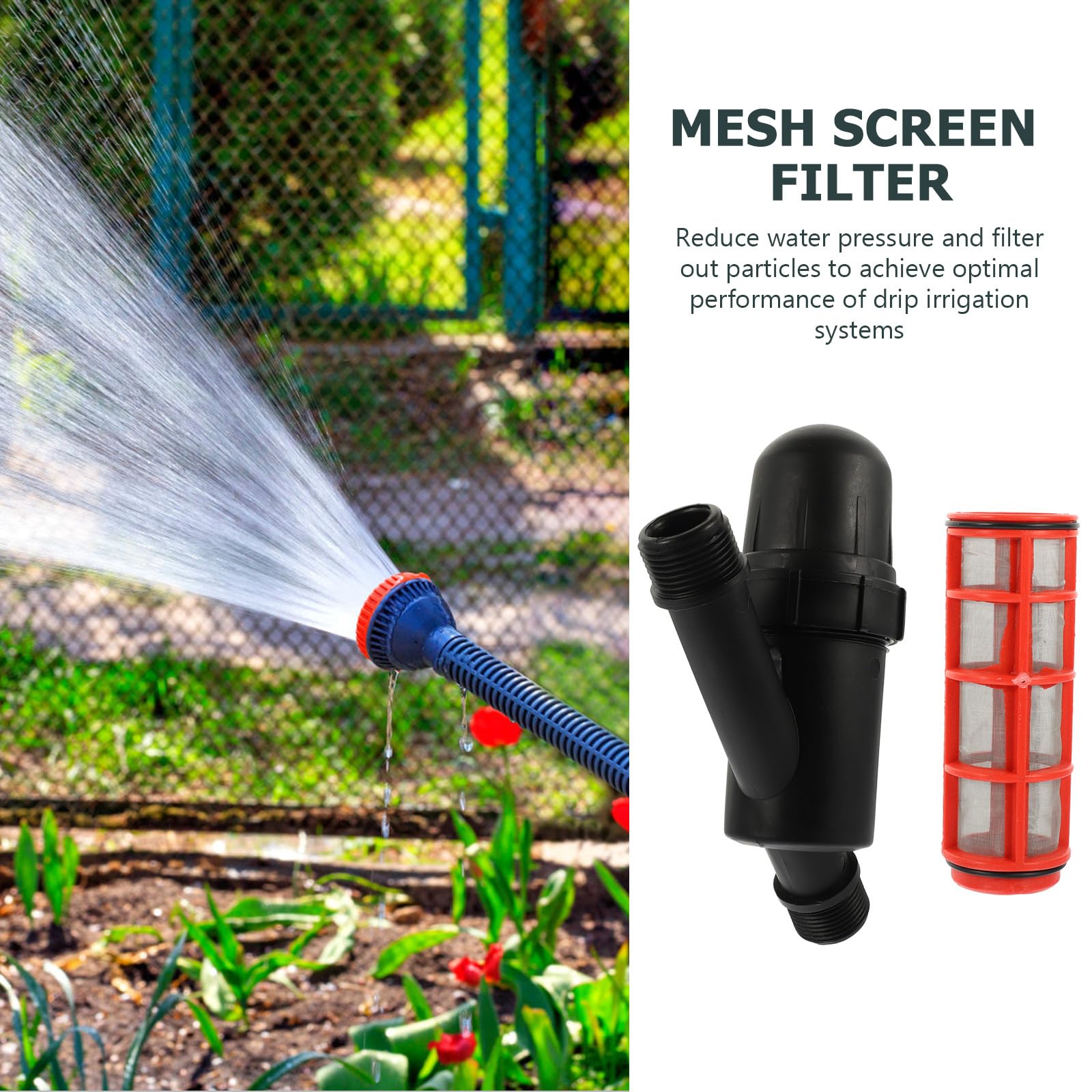 Yardwe 4pcs Irrigazione Filtro Idroponica y Filtro Irrigazione Regolatore di Pressione Irrigazione Filtro Acqua Filtro Y Forma Irrigazione Sistema di irrigazione Filtro 3/4 Drip Setaccio Accessori in