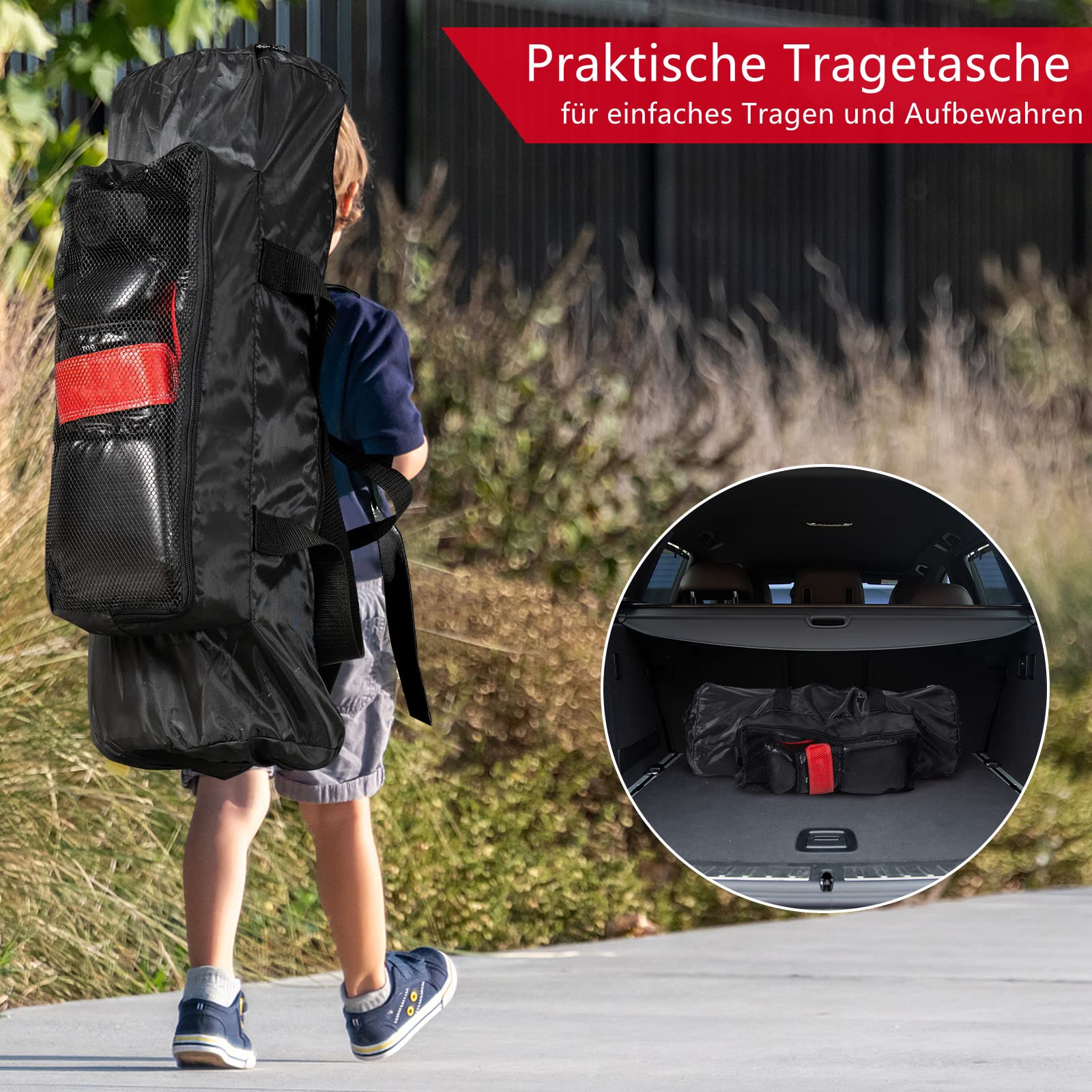 GYMAX Juego de Saco de Boxeo para Niños de 5,2 kg con Guantes de Boxeo, Vendajes de Boxeo y Bolsa de Transporte, 60 cm, para Kickboxing, MMA, Artes Marciales, Muay Thai, Boxeo, 3 Años+