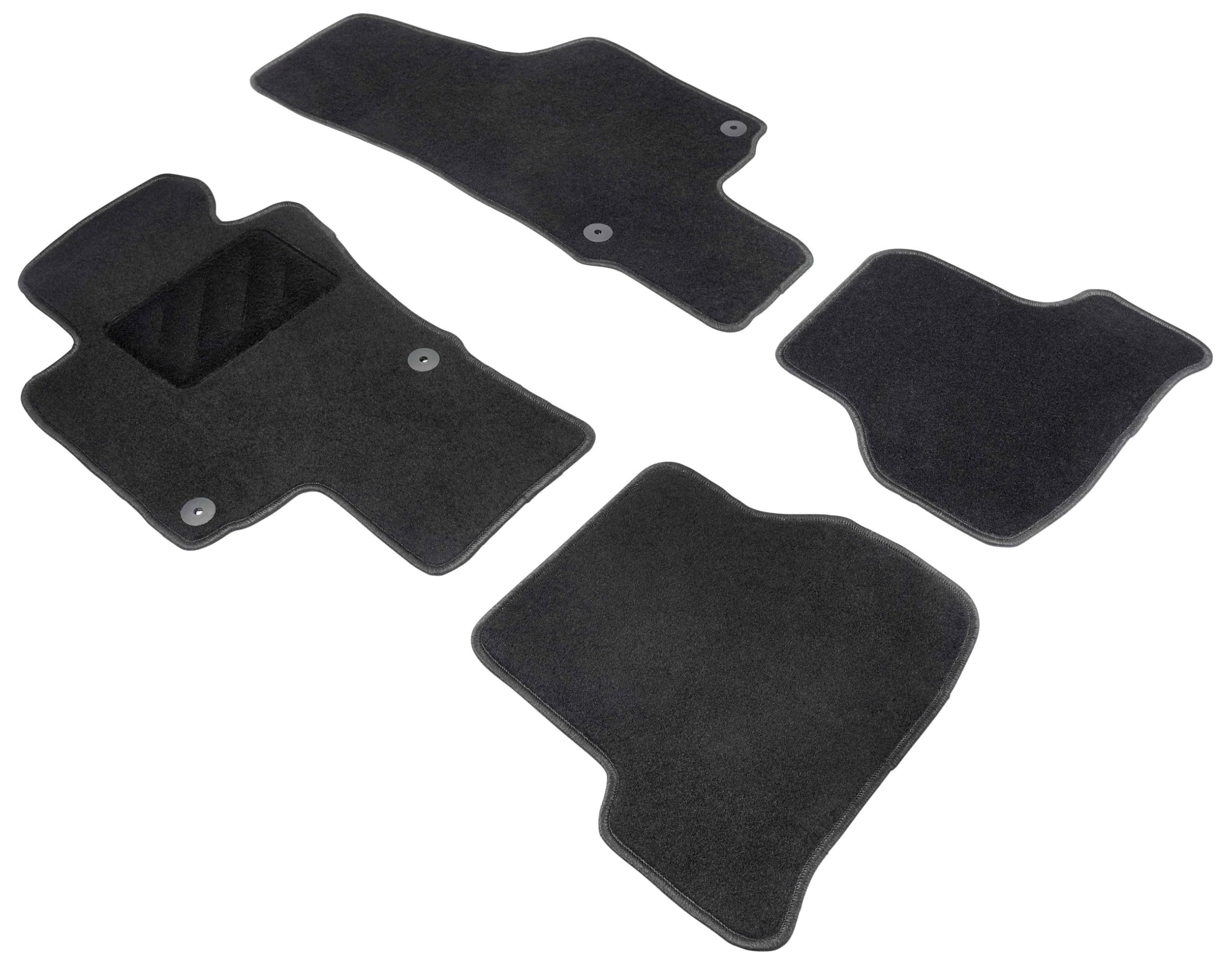 WALSER Comfort Auto Teppiche für VW Scirocco 2008-2017, Golf VI 2008-2014, Jetta IV 2008-Heute, 100% passgenaue Auto Fußmatten Made in Europe, Fußmatte Auto, Autoteppich Auto, Fussmatten