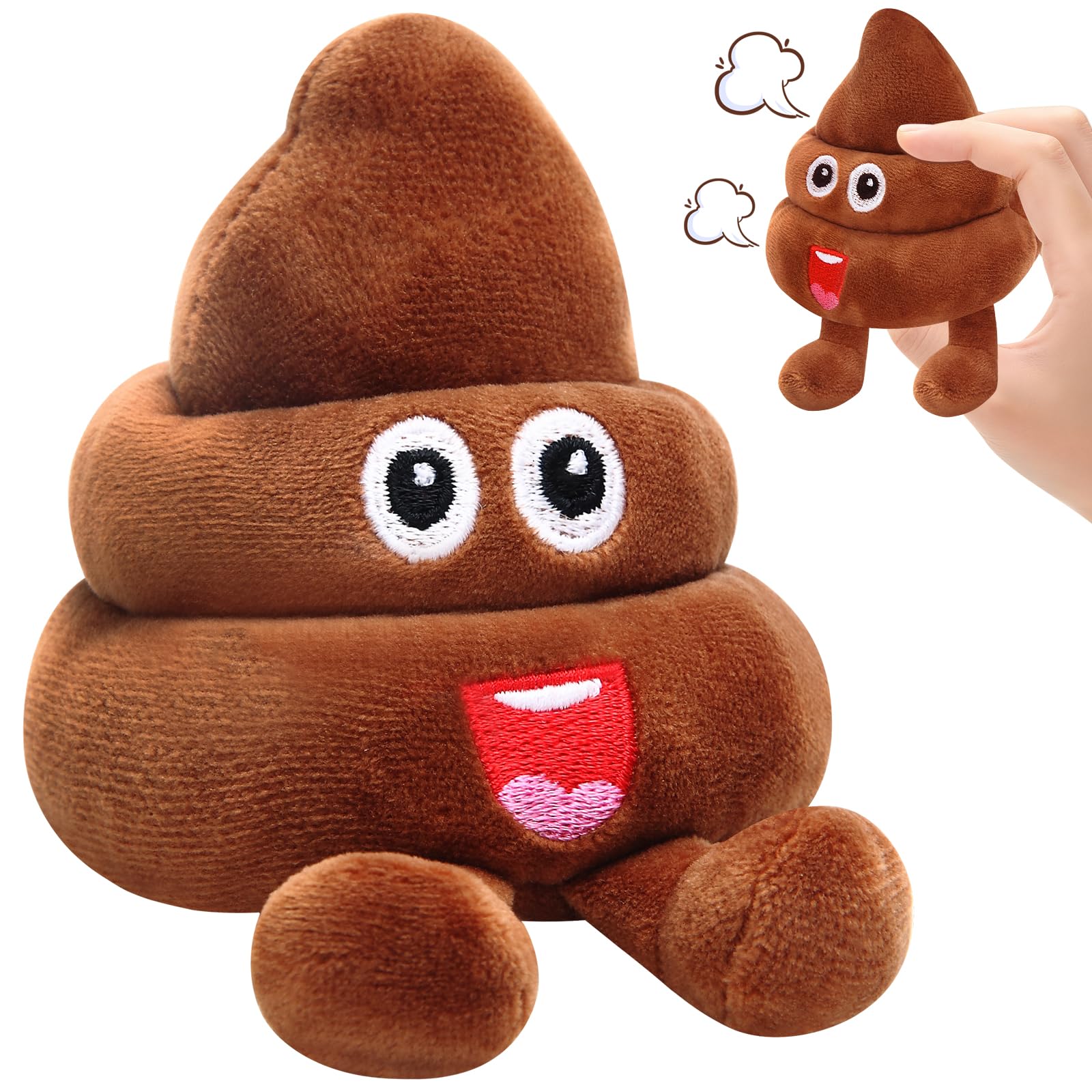 Amazon.com: Funny Farting Poop Plush Toy,30 Hilarious Fart Sounds Dammit  Pranks Doll,Perfect Gag Gift,Pets,and Pranks for Poop Emoji Party  Decorations,Fart Noise Maker Machine Stuffed Animal : Toys & Games
