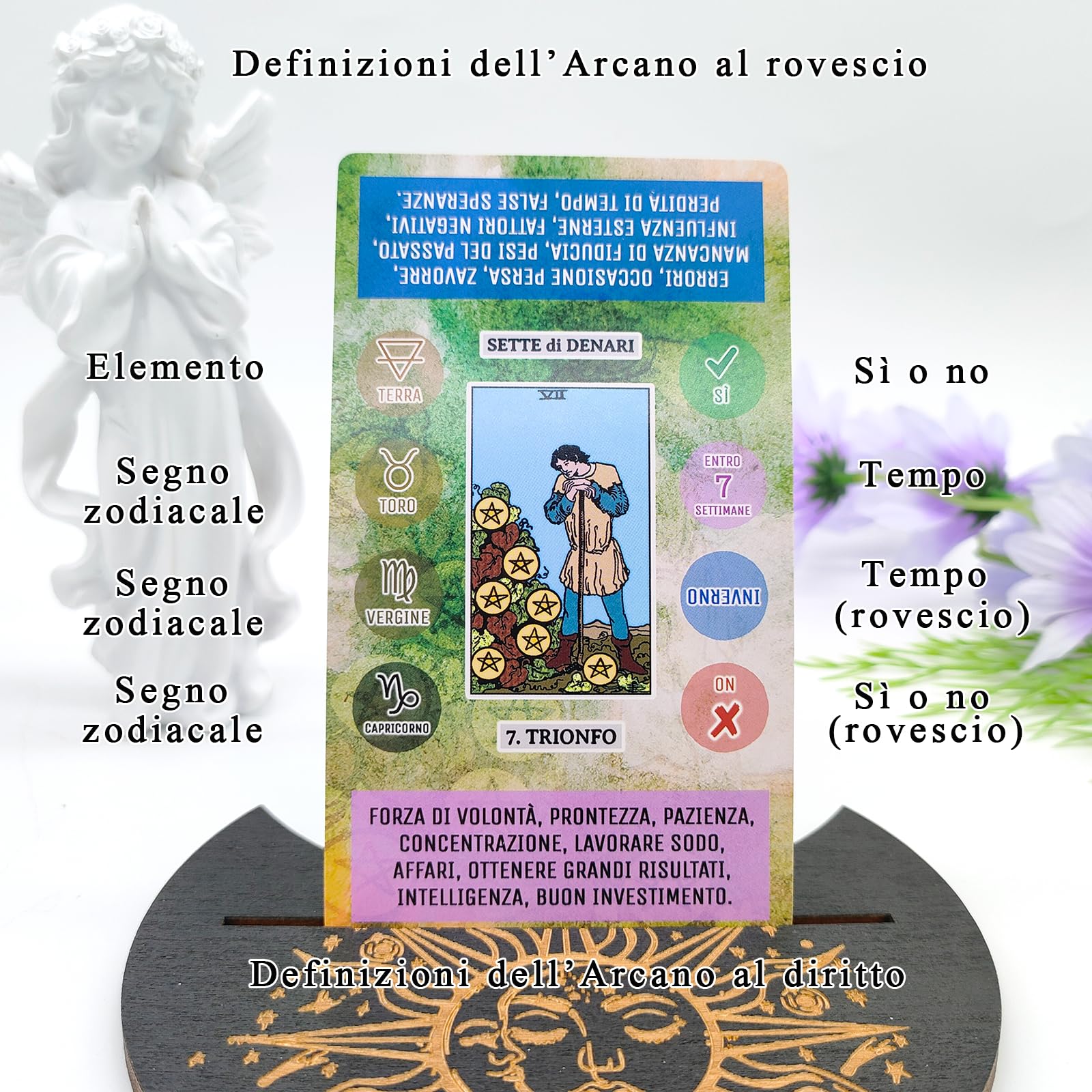 L'Oracolo dei Tarocchi in Italiano, 86 Carte Divinatorie con Libro Guida per Principianti ed Esperti, Oracoli Speciali e Completi. Nuova versione.