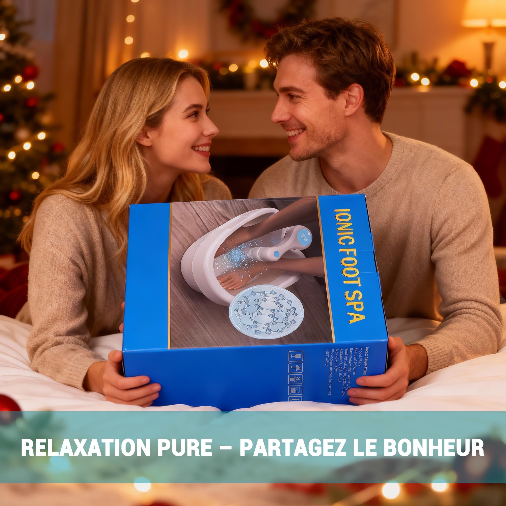 Bain de Pieds Ionique Detox, Appareil De Bain De Pieds DéToxifiant Ionique AméLioré, DéToxification Des Pieds Par éLectrolyse, ExpéRience SPA à Domicile En Un Seul Clic
