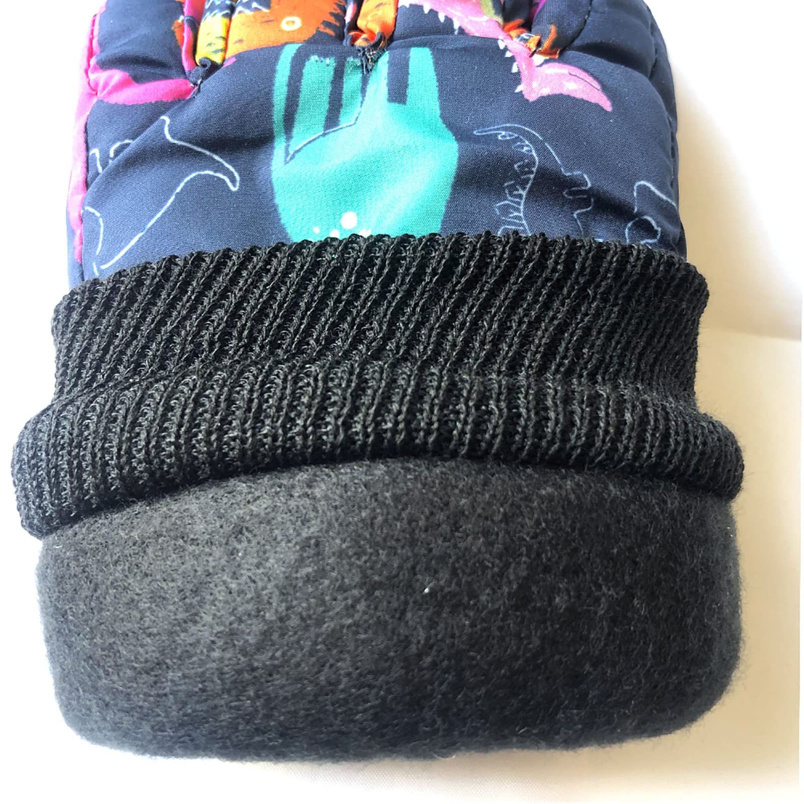 Guantes de esquí de invierno for niños,Niños Niñas Deportes al aire libre Esquí Mitones a prueba de viento engrosados,Adecuados for niños y niñas Juego al aire libre en clima frío/45(Color:4)